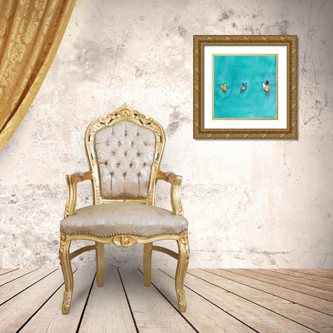 Beach Vibes I Gold Ornate Wood Framed Art Print with Double Matting by McCreery, Paul