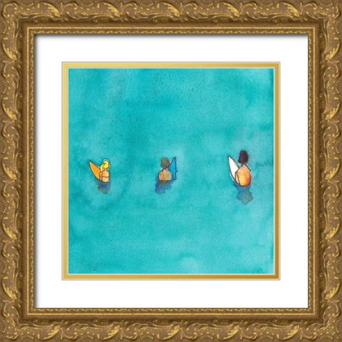 Beach Vibes I Gold Ornate Wood Framed Art Print with Double Matting by McCreery, Paul