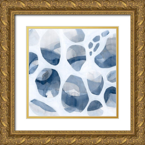 Lacuna II Gold Ornate Wood Framed Art Print with Double Matting by Popp, Grace