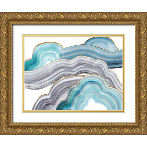 Cloudy Day II Gold Ornate Wood Framed Art Print with Double Matting by Wang, Melissa