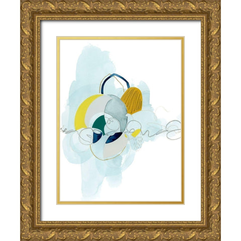 Rhythm Strip I Gold Ornate Wood Framed Art Print with Double Matting by Popp, Grace