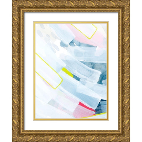 Enfold II Gold Ornate Wood Framed Art Print with Double Matting by Popp, Grace