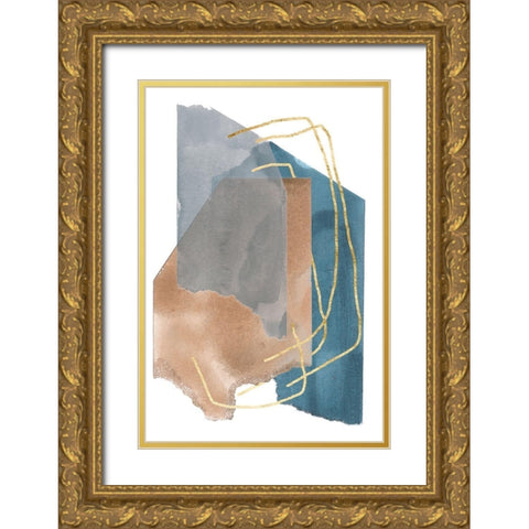 Matter Dissolving I Gold Ornate Wood Framed Art Print with Double Matting by Wang, Melissa