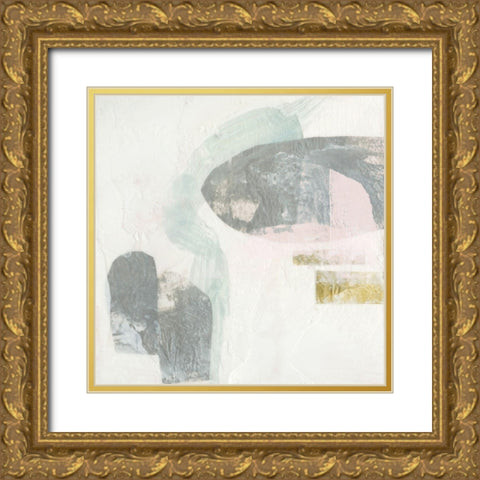 Muted Clusters II Gold Ornate Wood Framed Art Print with Double Matting by Goldberger, Jennifer