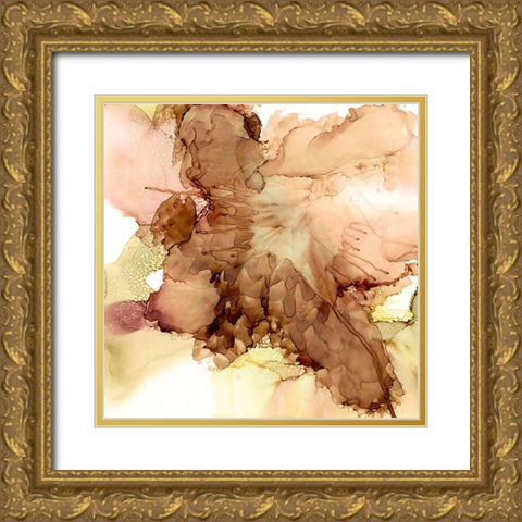 Smooth Serenade I Gold Ornate Wood Framed Art Print with Double Matting by Moore, Regina
