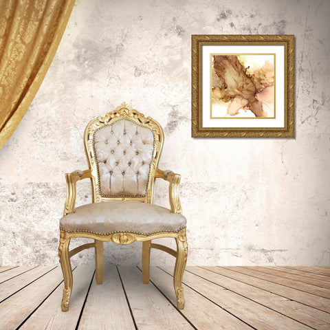 Smooth Serenade II Gold Ornate Wood Framed Art Print with Double Matting by Moore, Regina
