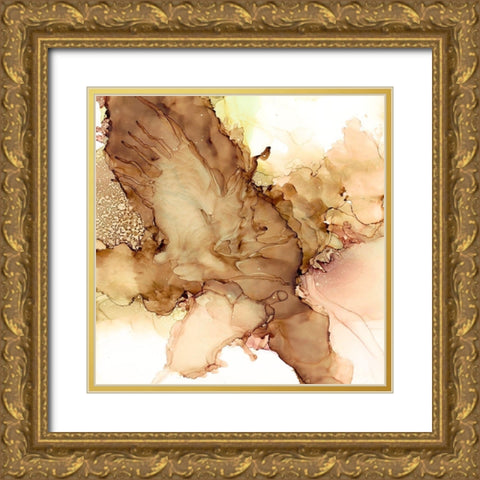 Smooth Serenade II Gold Ornate Wood Framed Art Print with Double Matting by Moore, Regina