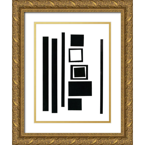 Prestige I Gold Ornate Wood Framed Art Print with Double Matting by Moore, Regina
