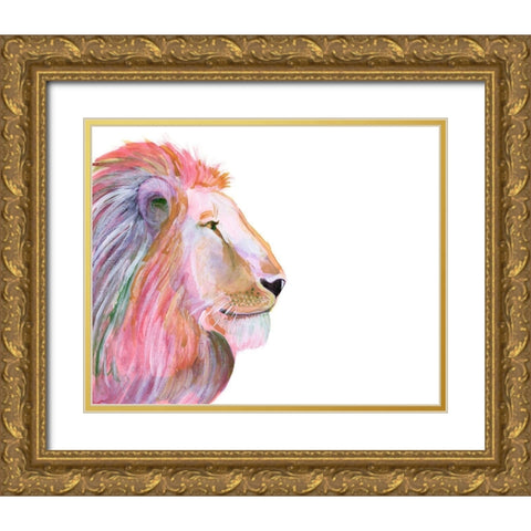 Sunset Safari I Gold Ornate Wood Framed Art Print with Double Matting by Ludwig, Alicia