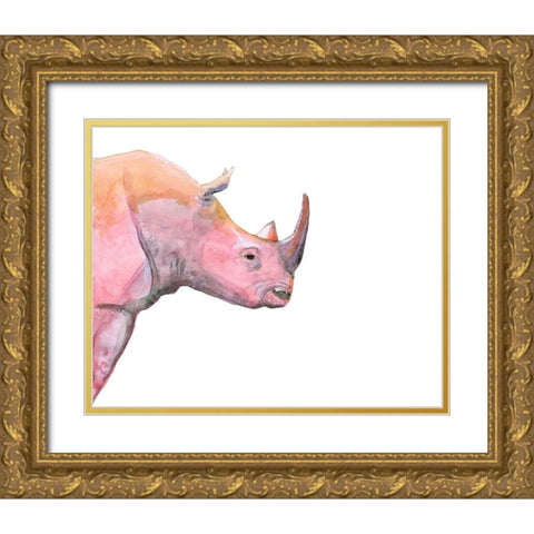 Sunset Safari III Gold Ornate Wood Framed Art Print with Double Matting by Ludwig, Alicia