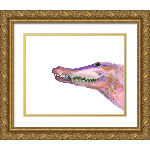 Sunset Safari IV Gold Ornate Wood Framed Art Print with Double Matting by Ludwig, Alicia
