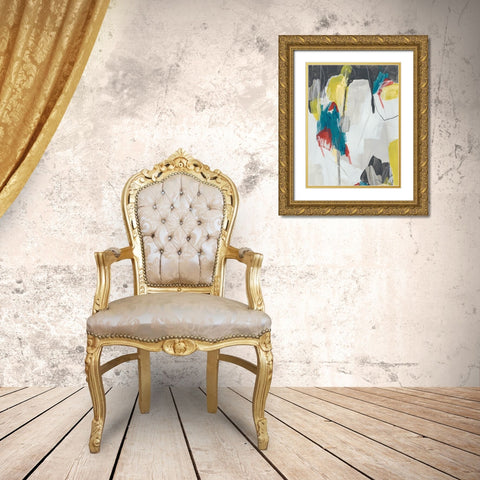 Mix and Mingle I Gold Ornate Wood Framed Art Print with Double Matting by Vess, June Erica