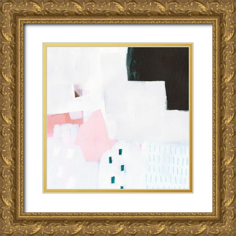 Wedge Dot II Gold Ornate Wood Framed Art Print with Double Matting by Borges, Victoria