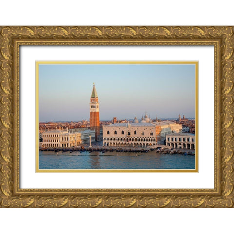 Early Light, Venice I Gold Ornate Wood Framed Art Print with Double Matting by DeNardo, Laura