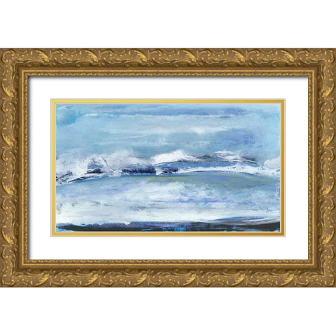 Tangent V Gold Ornate Wood Framed Art Print with Double Matting by Gordon, Sharon
