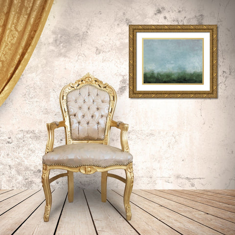 Elevated View II Gold Ornate Wood Framed Art Print with Double Matting by Gordon, Sharon