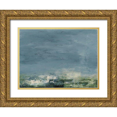 Elevated View III Gold Ornate Wood Framed Art Print with Double Matting by Gordon, Sharon