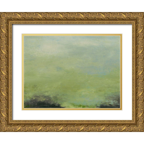 Elevated View IV Gold Ornate Wood Framed Art Print with Double Matting by Gordon, Sharon
