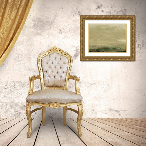Elevated View V Gold Ornate Wood Framed Art Print with Double Matting by Gordon, Sharon