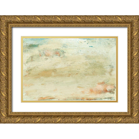 Hushed I Gold Ornate Wood Framed Art Print with Double Matting by Gordon, Sharon