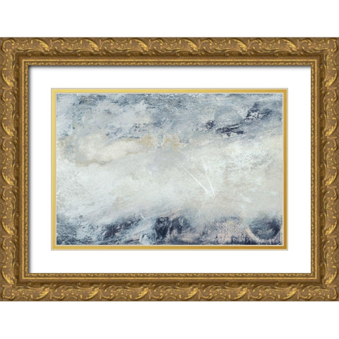 Hushed V Gold Ornate Wood Framed Art Print with Double Matting by Gordon, Sharon