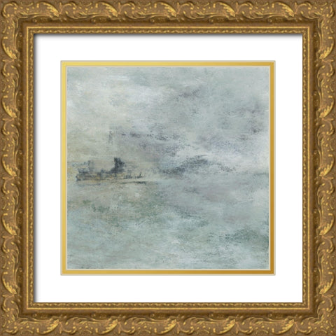 Fog Lifting III Gold Ornate Wood Framed Art Print with Double Matting by Gordon, Sharon