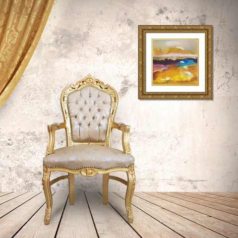 Nature at Peace III Gold Ornate Wood Framed Art Print with Double Matting by Combs, Joyce