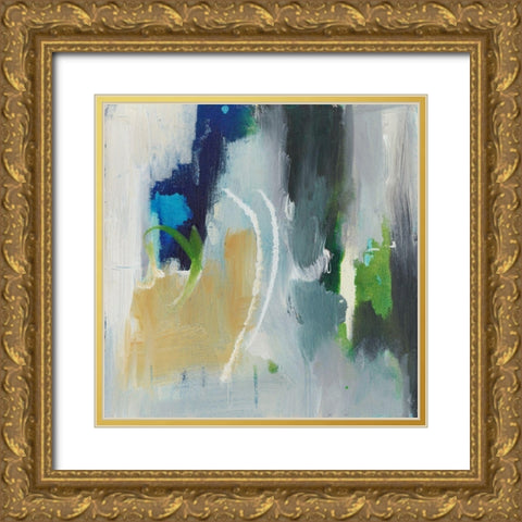 Floating Fantasies IV Gold Ornate Wood Framed Art Print with Double Matting by Combs, Joyce