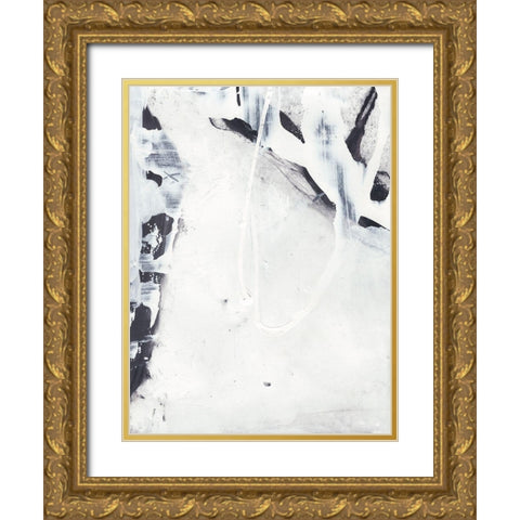 Fire and Ice II Gold Ornate Wood Framed Art Print with Double Matting by Combs, Joyce