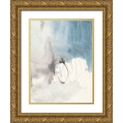 Tranquility I Gold Ornate Wood Framed Art Print with Double Matting by Combs, Joyce