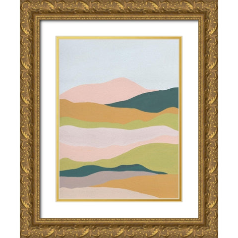 Cloud Layers IV Gold Ornate Wood Framed Art Print with Double Matting by Wang, Melissa