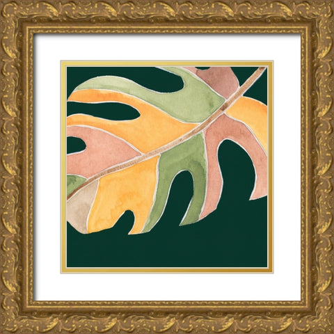 Palm Grove IV Gold Ornate Wood Framed Art Print with Double Matting by Wang, Melissa