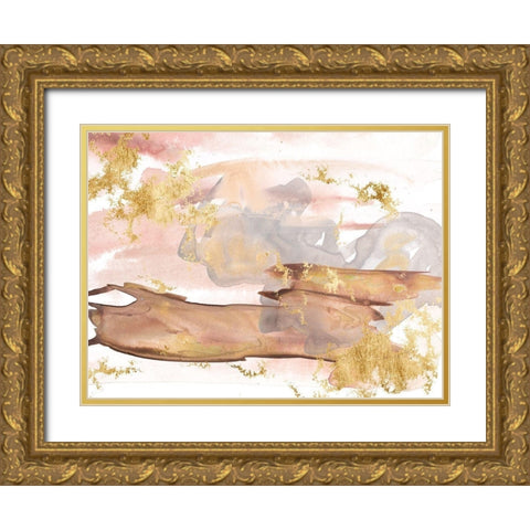 Shadows of Dawn I Gold Ornate Wood Framed Art Print with Double Matting by Wang, Melissa