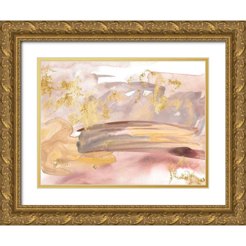 Shadows of Dawn III Gold Ornate Wood Framed Art Print with Double Matting by Wang, Melissa