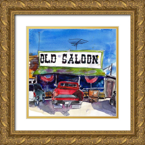 Urban Scape II Gold Ornate Wood Framed Art Print with Double Matting by McCreery, Paul