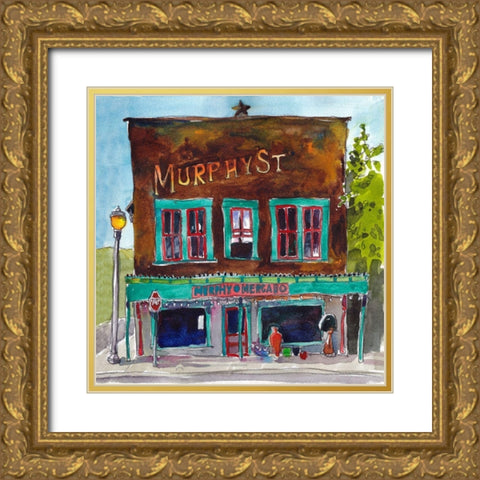 Urban Scape III Gold Ornate Wood Framed Art Print with Double Matting by McCreery, Paul