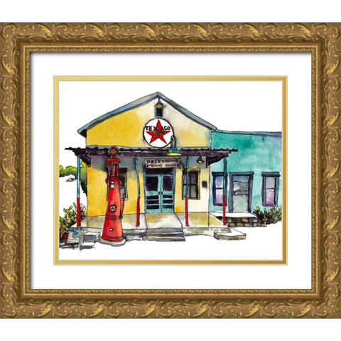 Urban Points of Interest I Gold Ornate Wood Framed Art Print with Double Matting by McCreery, Paul
