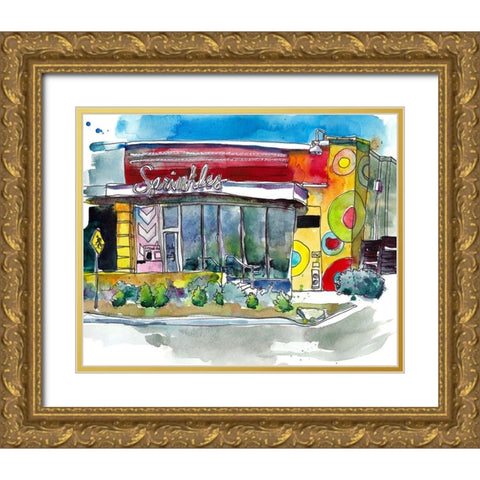 Urban Points of Interest II Gold Ornate Wood Framed Art Print with Double Matting by McCreery, Paul