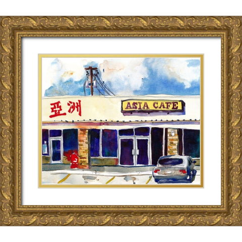 Urban Points of Interest III Gold Ornate Wood Framed Art Print with Double Matting by McCreery, Paul