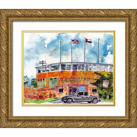 Urban Points of Interest V Gold Ornate Wood Framed Art Print with Double Matting by McCreery, Paul