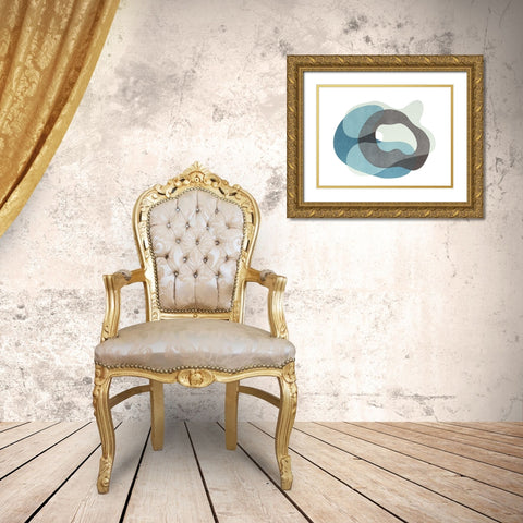 Homage to Eames I Gold Ornate Wood Framed Art Print with Double Matting by Delamater, Rob