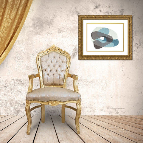 Homage to Eames IV Gold Ornate Wood Framed Art Print with Double Matting by Delamater, Rob