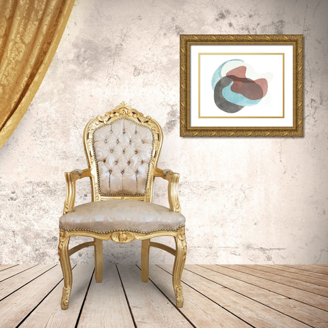 Homage to Eames VII Gold Ornate Wood Framed Art Print with Double Matting by Delamater, Rob