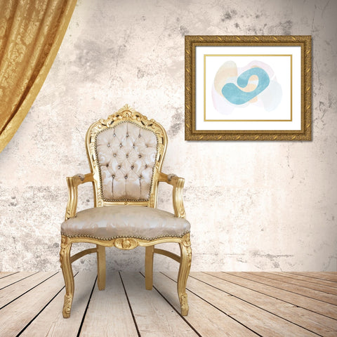 Homage to Eames VIII Gold Ornate Wood Framed Art Print with Double Matting by Delamater, Rob