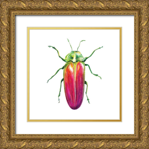 Buggin Out II Gold Ornate Wood Framed Art Print with Double Matting by Hernandez, Larisa