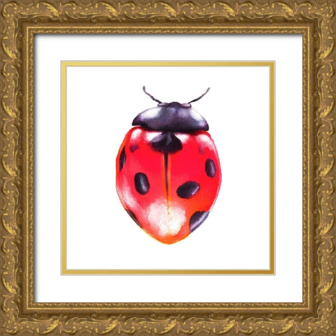 Buggin Out IV Gold Ornate Wood Framed Art Print with Double Matting by Hernandez, Larisa