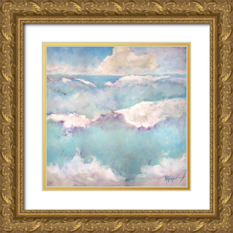 A Day at the Beach IV Gold Ornate Wood Framed Art Print with Double Matting by Riger, Sue