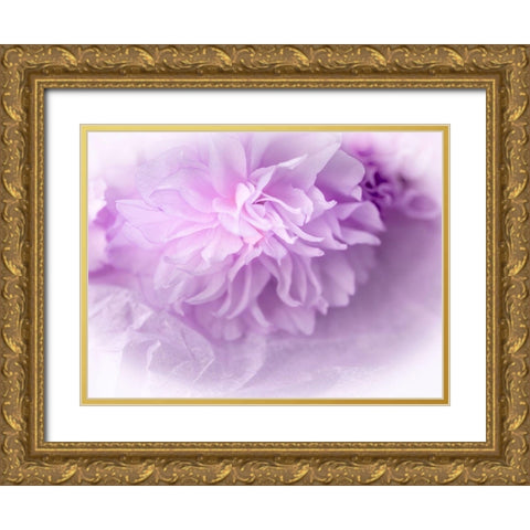 Dreamy Florals in Violet II Gold Ornate Wood Framed Art Print with Double Matting by Bane, Eva