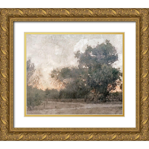November Morning Mist I Gold Ornate Wood Framed Art Print with Double Matting by Orlov, Irena