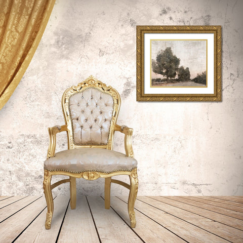 November Morning Mist III Gold Ornate Wood Framed Art Print with Double Matting by Orlov, Irena